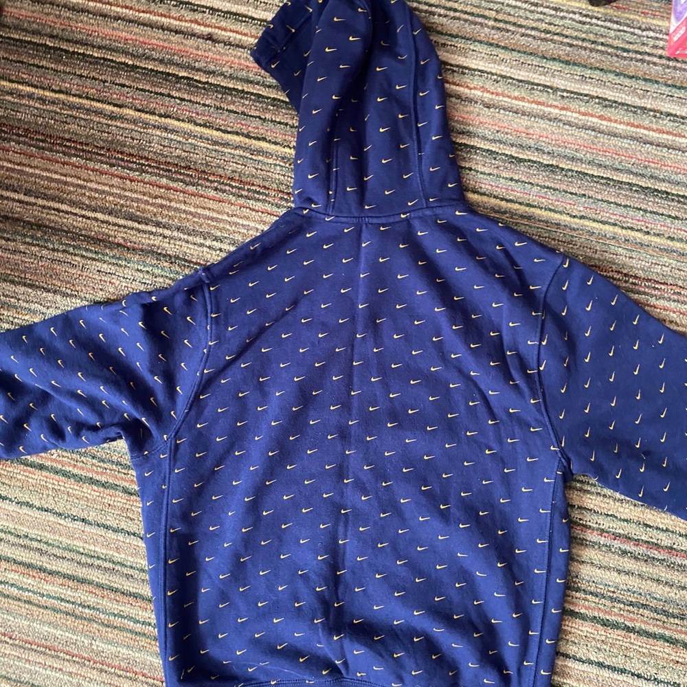 Navy and Gold Nike Hoodie